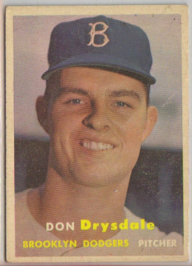 1957 Topps Don Drysdale RC
