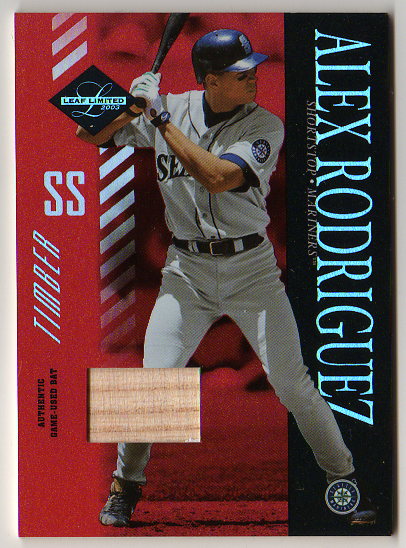 2003 Leaf Limited Alex Rodriguez Timber GU Bat