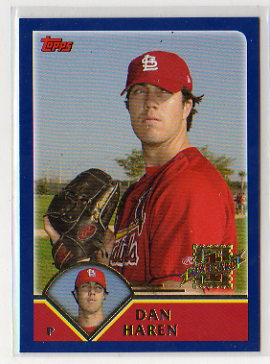 2003 Topps Traded Dan Haren Rookie Card