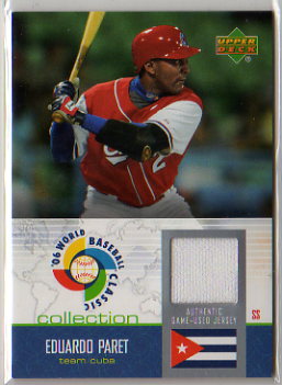 2006 Upper Deck World Baseball Classic Jersey Eduardo Paret